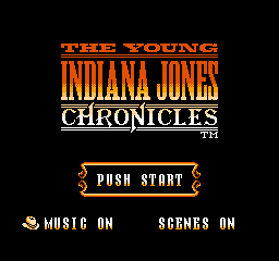 Young Indiana Jones Chronicles, The (USA) Title Screen